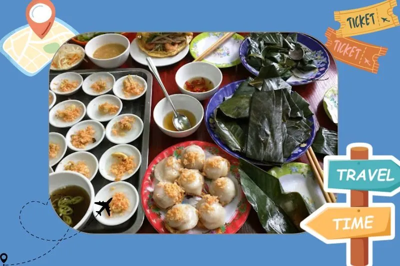 Bánh nậm, bèo, lọc Bà Đỏ