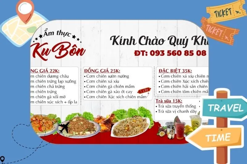 Cơm chiên gà Ku Bôn