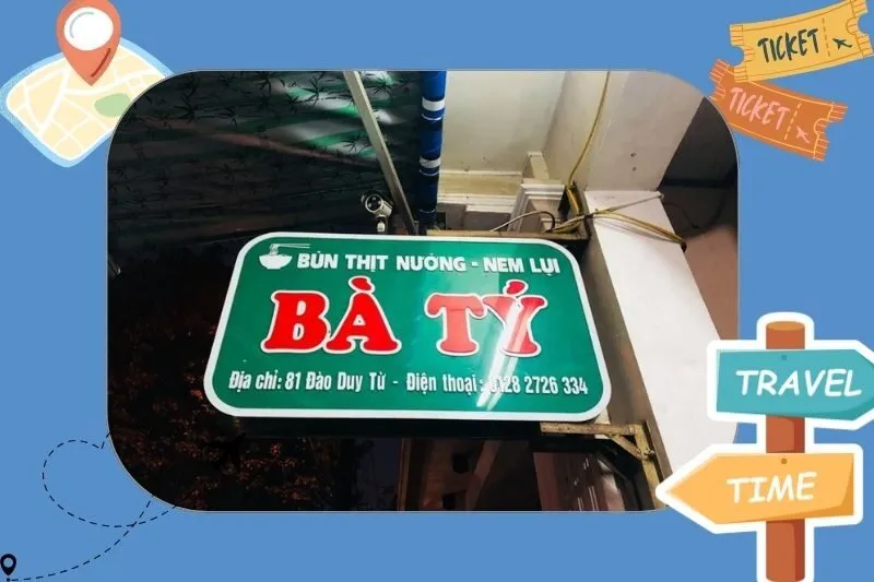 Quán bún thịt nướng Đào Duy Từ (Bà Tý)